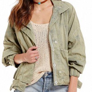 Free People | Lightweight Green Parachute Jacket